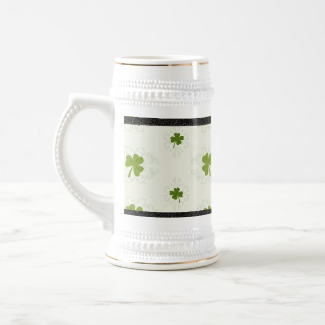 SHAMROCK BEER STEIN MUGG (Vänster)