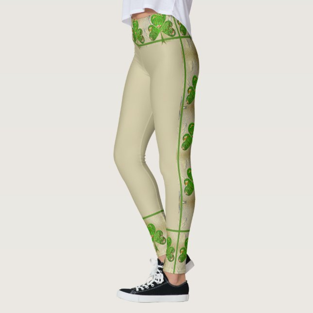 Shamrock Beige Leggings (Vänster)