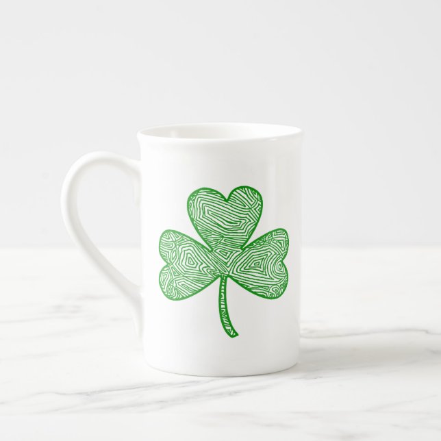 Shamrock Benporslin Mugg (Vänster)
