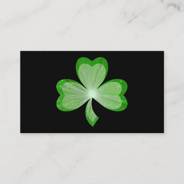 Shamrock Black affärskort Visitkort (Framsida)