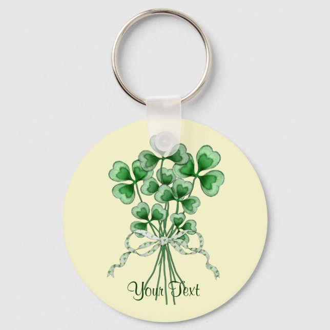 Shamrock Bouquet Nyckelring (Framsida)