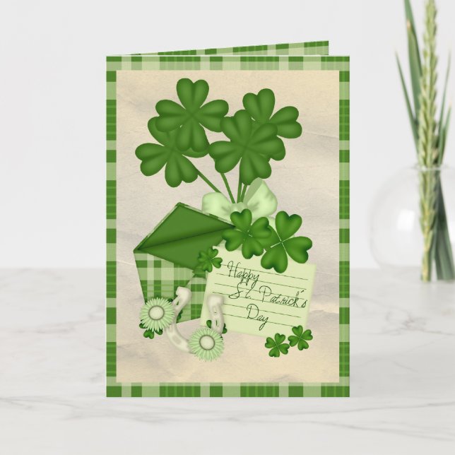 Shamrock Brev Kort (Framsida)