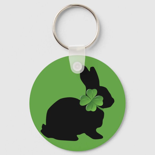 Shamrock Bunny Nyckelring (Framsida)