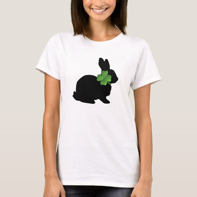 Shamrock Bunny T Shirt (Framsida)