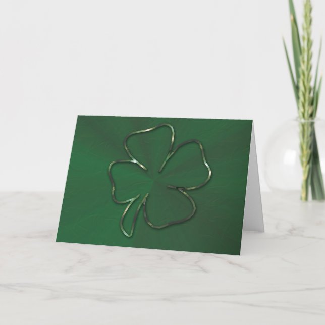 Shamrock Card Kort (Framsida)