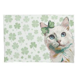 Shamrock Cat with Blue Ögon