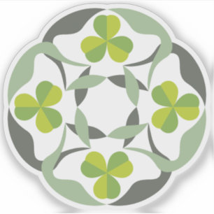 Shamrock Celtic Knot Inspired St. Patrick's Day Klistermärken