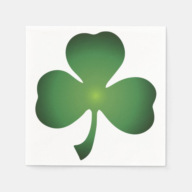 Shamrock Cocktail Napkins Pappersservett (Framsidan)