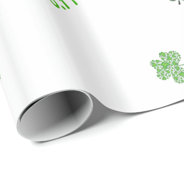 Shamrock Collage Anpassningsbar Presentpapper (Rullad Hörn)