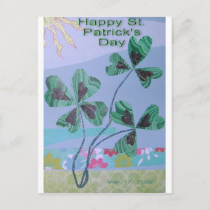 Shamrock Collage Vykort