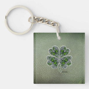 Shamrock Colover St.Patrick`s Day Grön läder