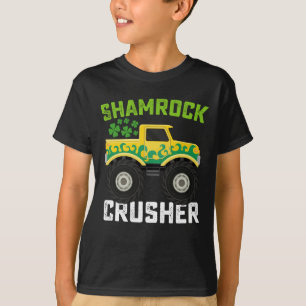 Shamrock Crusher Monster Truck St Patricks Day T Shirt