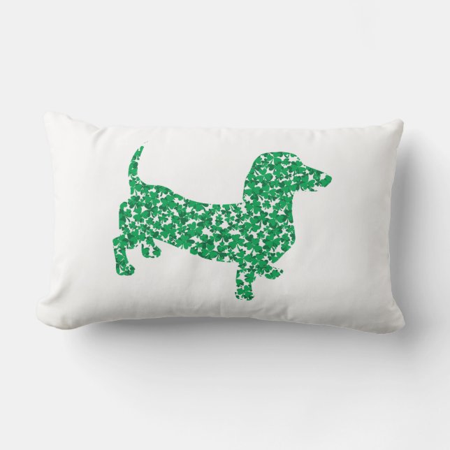 Shamrock Dachshund Lumbarkudde (Framsida)