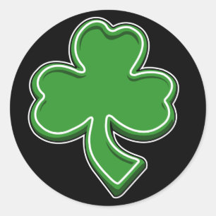 Shamrock-dekal Runt Klistermärke