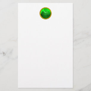 Shamrock-detalj från SAINT PATRICK CELTIC HEART Brevpapper