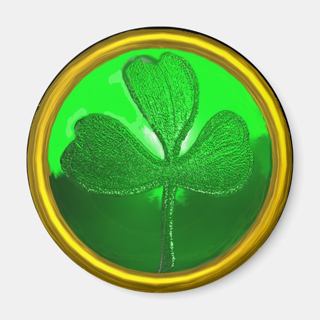Shamrock-detalj från SAINT PATRICK CELTIC HEART Magnet (Framsidan)