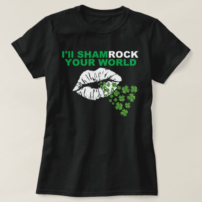SHAMROCK DIN VÄRLD TEE (Design framsida)