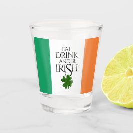 Shamrock Eat Drink och BE Irish Flagga