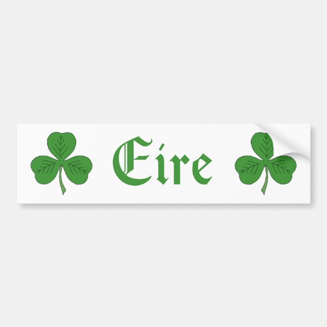Shamrock Eire Bildekal (Framsidan)