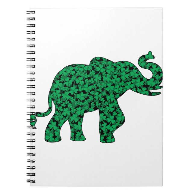 Shamrock-Elephant- Anteckningsbok (Framsidan)