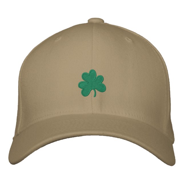 Shamrock Embroized Hat Broderad Keps (Framsida)