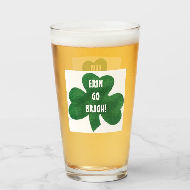 SHAMROCK ERIN GO BRAGH! GLASKOPP (Framsida fylld)