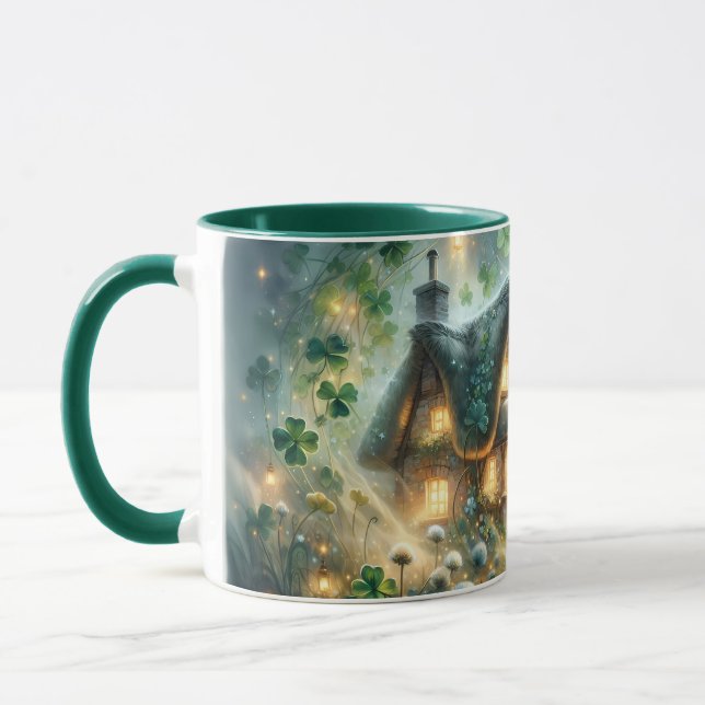 Shamrock Fairy Cottage Glow Mugg (Vänster)