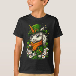 Shamrock Flickor Pojkar Barn Leprechaun St Patrick T Shirt