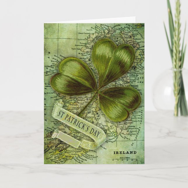 Shamrock för Irland Kort (Framsida)