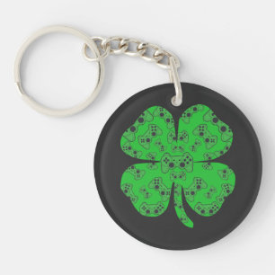 Shamrock för st patricks day-spelkontroll