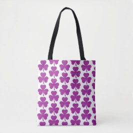 Shamrock Form Kolscheck Rosa Lila Tygkasse