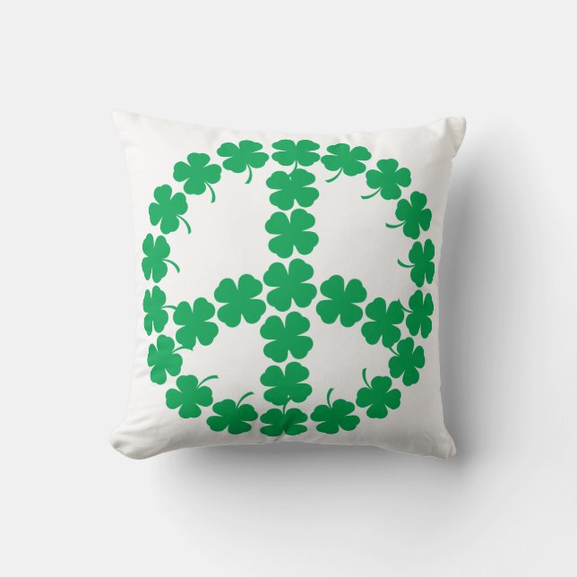 Shamrock Fredssymbol Kudde (Framsida)