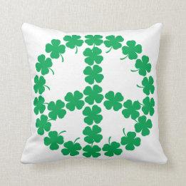 Shamrock Fredssymbol Kudde