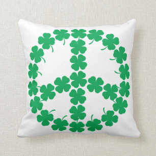 Shamrock Fredssymbol Kudde