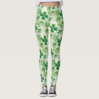 Shamrock Fyrklöver St patrick's day Leggings