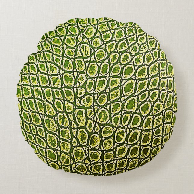SHAMROCK GATOR ROUND PILLOW RUND KUDDE (Framsidan)