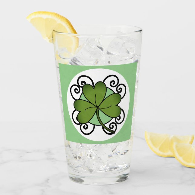 Shamrock Glass Tumbler Glaskopp (Framsida Ice)