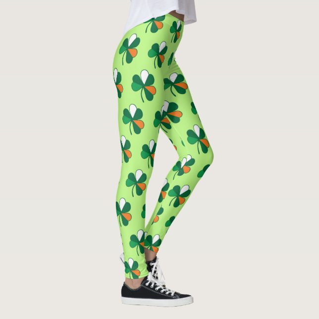 Shamrock Golf Leggings - Irish Flagga & Custo (Höger)