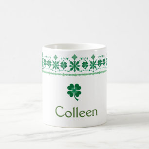 Shamrock Gräns Personlig St. Patrick's Day Kaffemugg