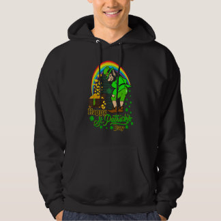 Shamrock Graphic Manar Kvinnor i lycklig St Patric Hoodie