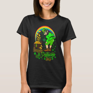 Shamrock Graphic Manar Kvinnor i lycklig St Patric T Shirt