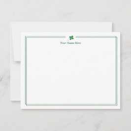 Shamrock Green Personal Note Card Anteckningskort