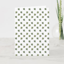 Shamrock Greeting Card Tack Kort
