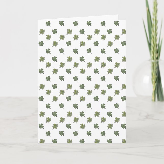 Shamrock Greeting Card Tack Kort (Framsida)
