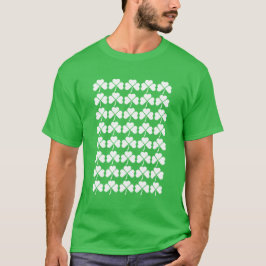 Shamrock Grid Pattern T Shirt