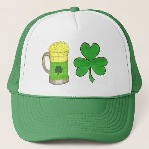 Shamrock Grönt Beer Mugg Saint patrick's day Tur Truckerkeps