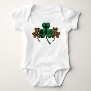 Shamrock Grönt Buffalo Play Mönster Leopard Skriv  T Shirt
