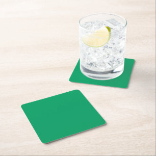 Shamrock Grönt Fyrkantigt Pappersunderlägg Underlägg Papper Kvadrat