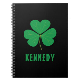 Shamrock Grönt Klöver Ireland Celtic Irish Namn Anteckningsbok