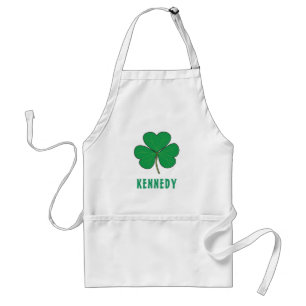 Shamrock Grönt Klöver Ireland Celtic Irish Namn Förkläde